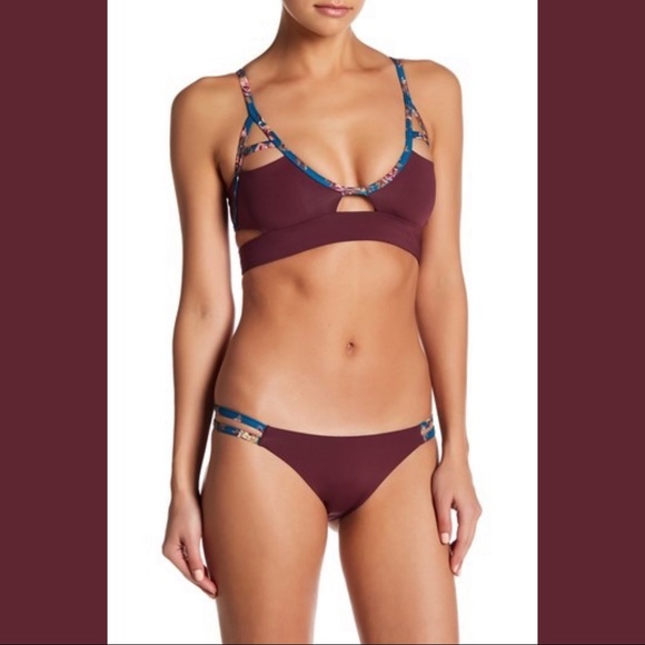 cut out triangle bikini top